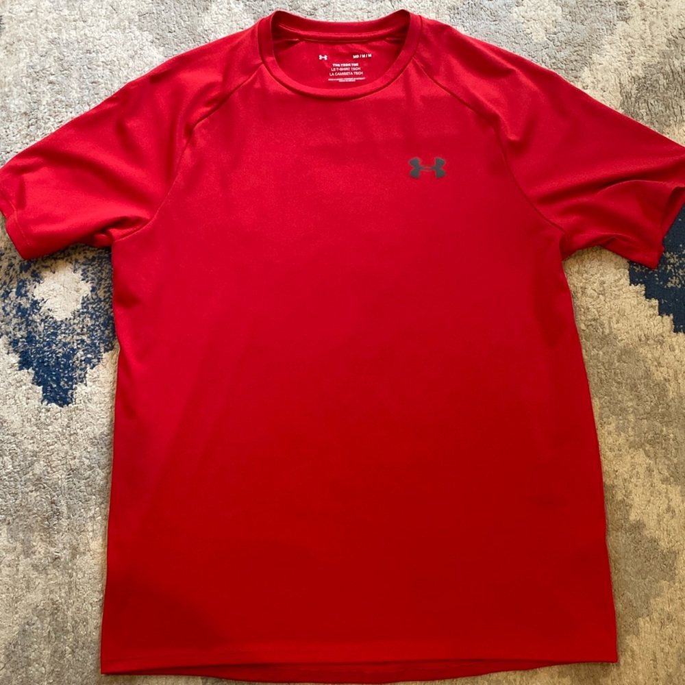 Red Under Armour The Stretch Tee